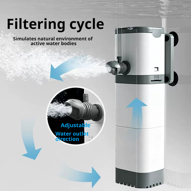 Aquaculture Aerator Pump - Погружной фильтр-насос для аквариума, бесшумный, с