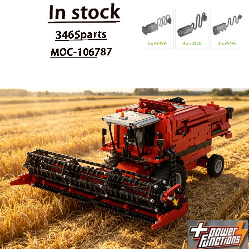 Agriculture Farming Education - Конструктор MOC-106787: Новый сельскохозяйственный красный комбайн