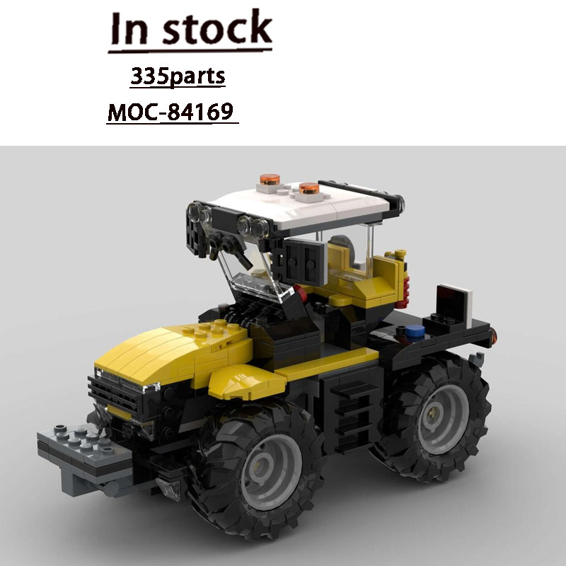 Agriculture Farming Education - Конструктор MOC-84169 «Городская ферма: Желтый трактор»,