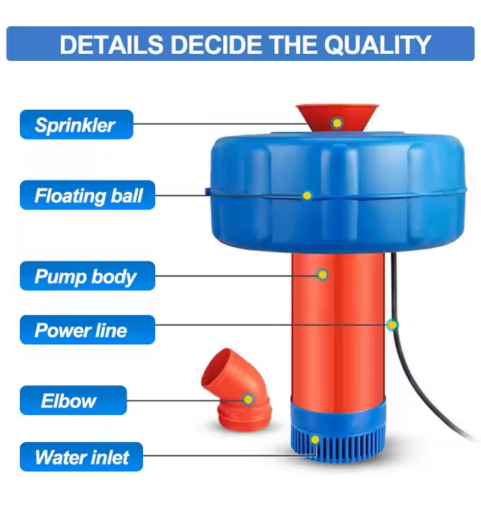 Солнечный плавающий аэратор дл – обзор и цена Aquaculture Aerator Pump