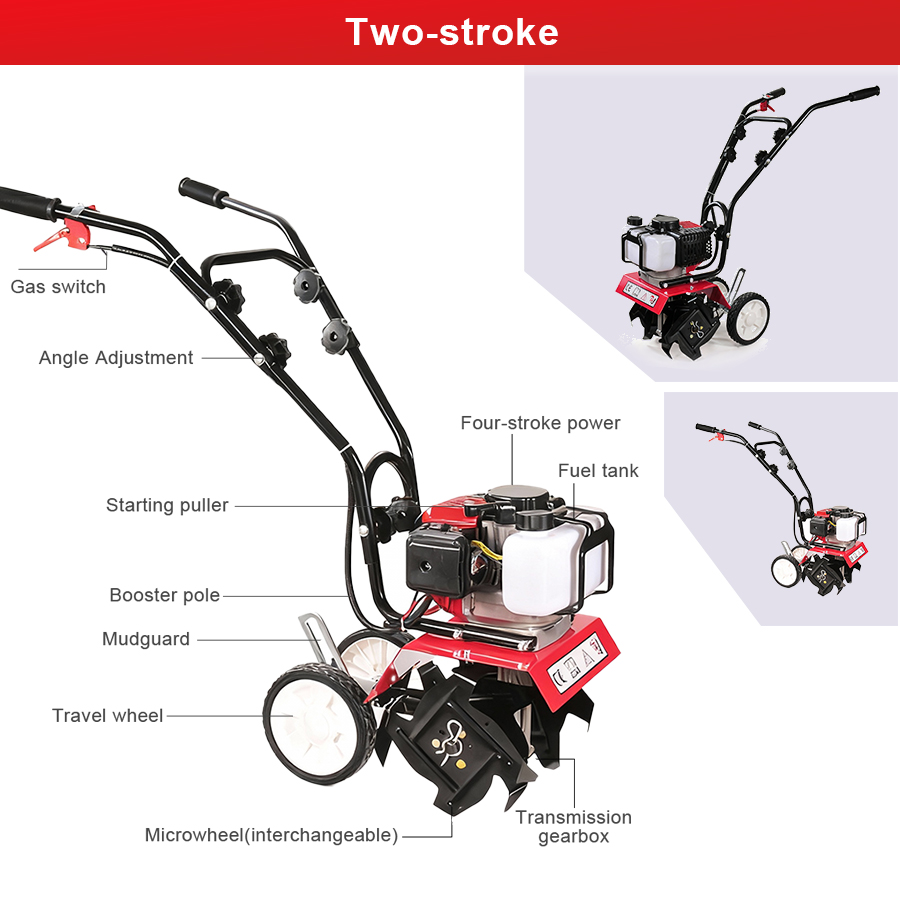 Бензиновый микрокультиватор Tu – обзор и цена Farming Agriculture Equipment